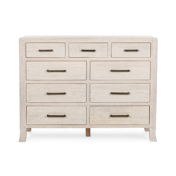 Westmont Solid Wood 9-Drawer Dresser - Creamwood