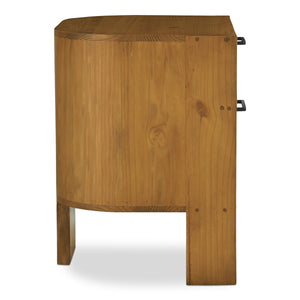 Moe's Lachlan Nightstand Brown with Soft-close Drawers