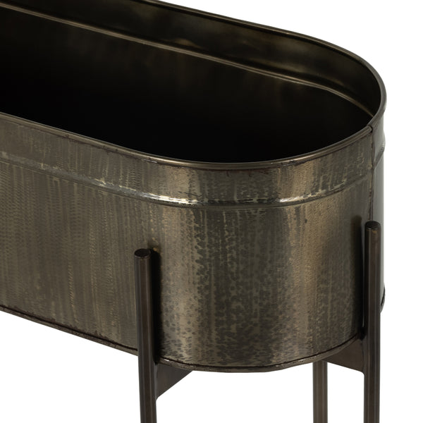 Jed Large Planter In Weathered Brass