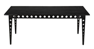 Pericles Sungkai/Mindi and Veneer Table/Desk in Charcoal Black