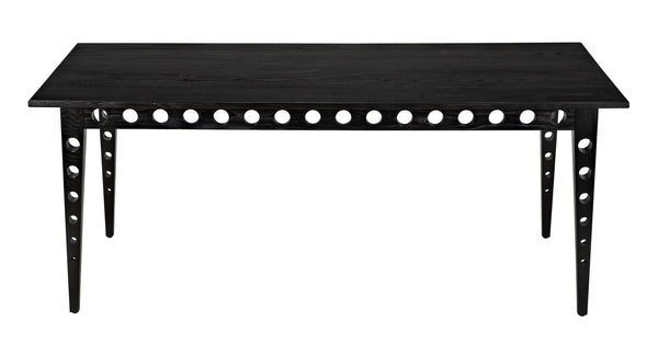 Pericles Sungkai/Mindi and Veneer Table/Desk in Charcoal Black