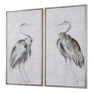Summer Birds Hand Painted Canvases