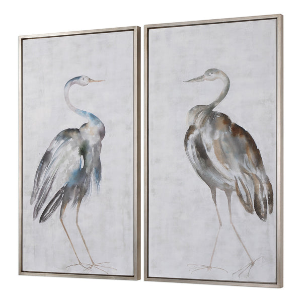 Summer Birds Hand Painted Canvases