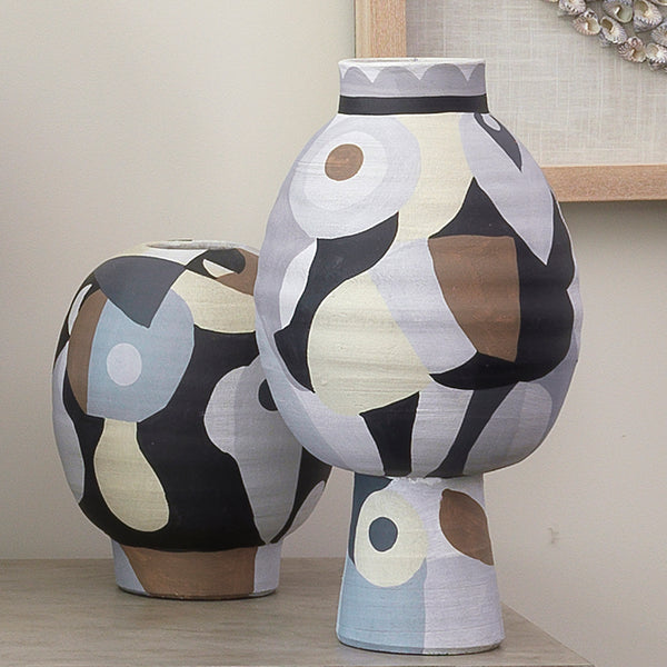 Pablo Ceramic Decorative Vase, Short