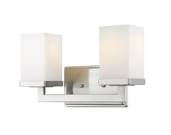 Tidal 2 Light Vanity  in Brushed Nickel Finish