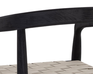 CAYMAN DINING ARMCHAIR - CHARCOAL