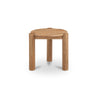 Jack Side Table Brushed Natural Oak with Column Legs
