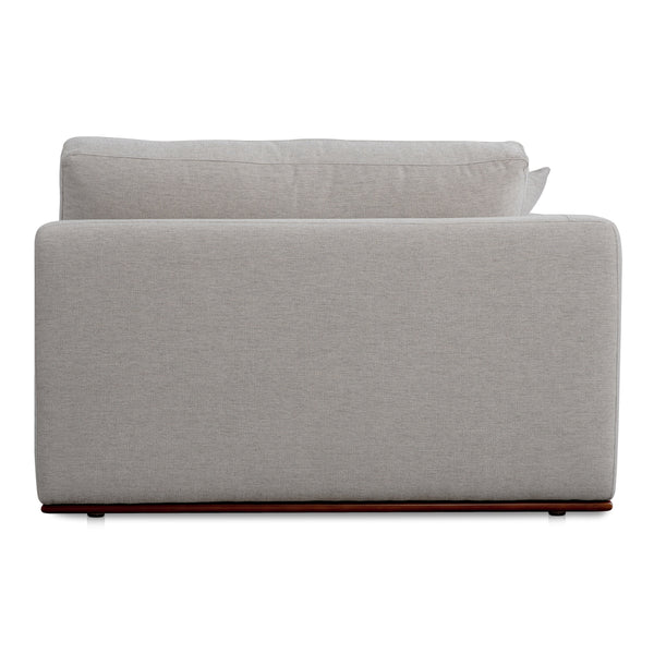 Rue Left Arm Facing Chair in Flecked Grey
