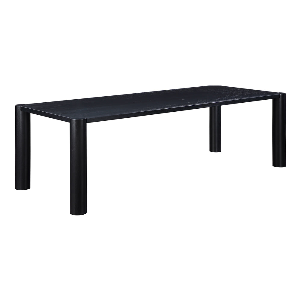 Moe's Post Large Dining Table in Black Oak