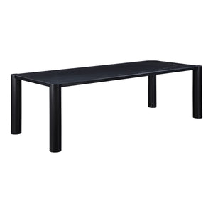 Moe's Post Large Dining Table in Black Oak