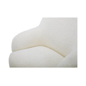 Stevie Lounge Chair in Cream Upholstery