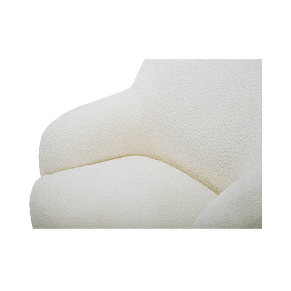 Stevie Lounge Chair in Cream Upholstery