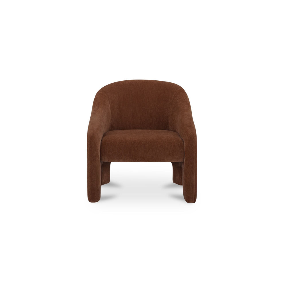 Moe's Tuva Accent Chair in Toffee Velvet