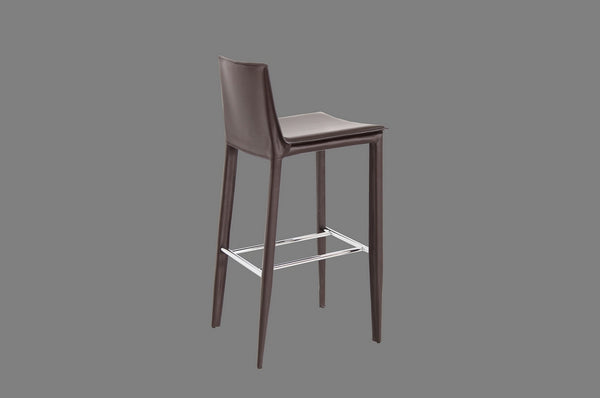 Tiffany bar stool brown bonded leather