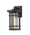 Jordan 1 Light Outdoor Wall Sconce in Black Finish