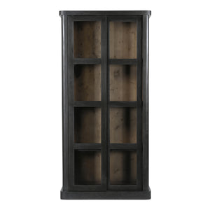 Mona Tall Cabinet with Sliding Glass Doors