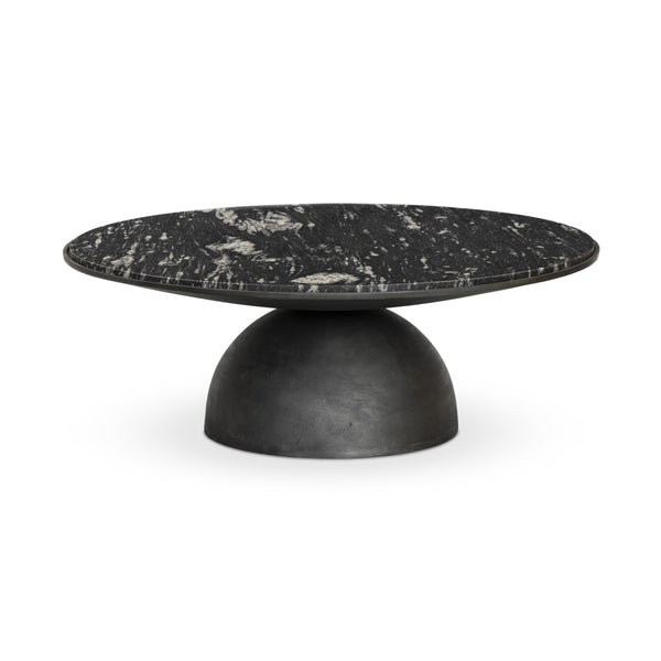 Corbett Coffee Table - Polished Black Marble
