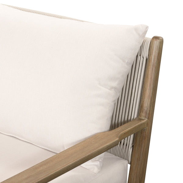Rosen Outdoor Sofa In 73" In Natural Eucalyptu