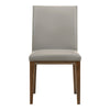 Frankie Dining Chair Set of 2 in Grey Leather