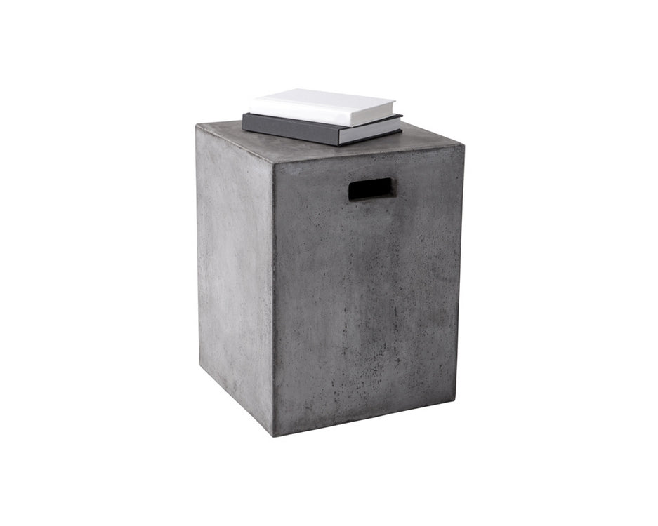 CASTOR END TABLE - ANTHRACITE GREY