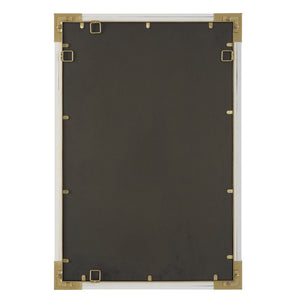 Malik White & Gold Mirror