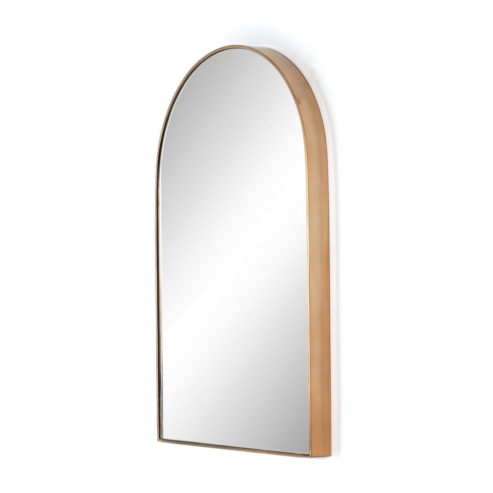 Georgina Small Mirror In Polished Brass