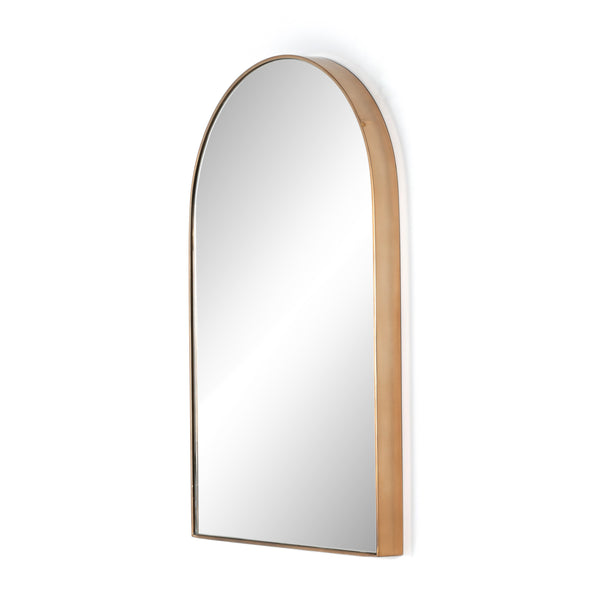 Georgina Small Mirror In Polished Brass