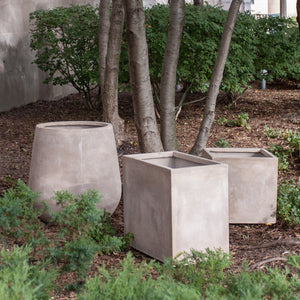 Urbano Square Fiber Clay Set/2 Planters