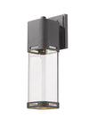 Lestat 1 Light Outdoor Wall Light in Black Finish