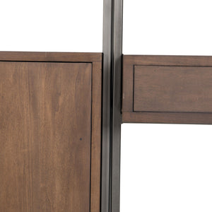 Trey Modular Wall Desk W/ 2 Bookcases - Auburn Poplar