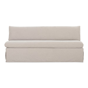 Moe's Fable Slipcover Dining Bench Beige