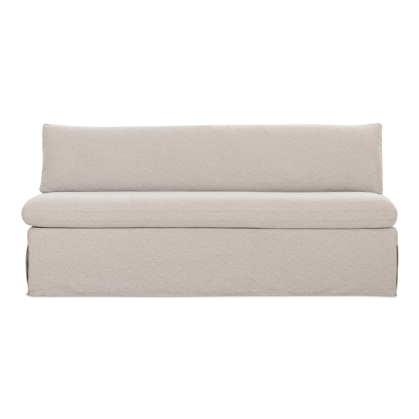 Moe's Fable Slipcover Dining Bench Beige
