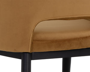 THATCHER DINING ARMCHAIR - BLACK - GOLD SKY