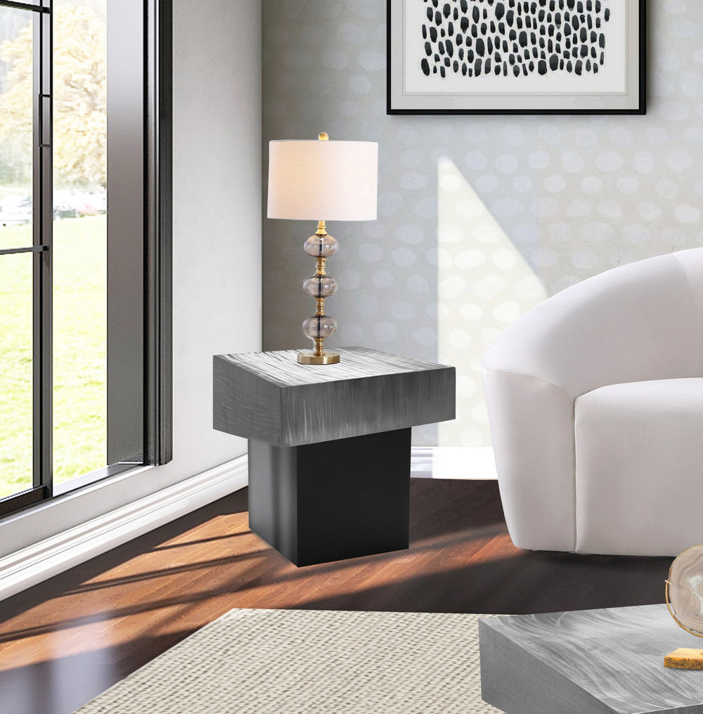 Glenn End Table In Silver