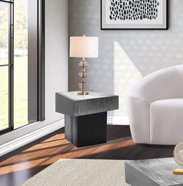 Glenn End Table In Silver