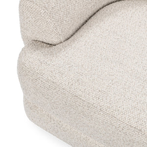 Chassia Upholstered Swivel Chair - Dusty Beige