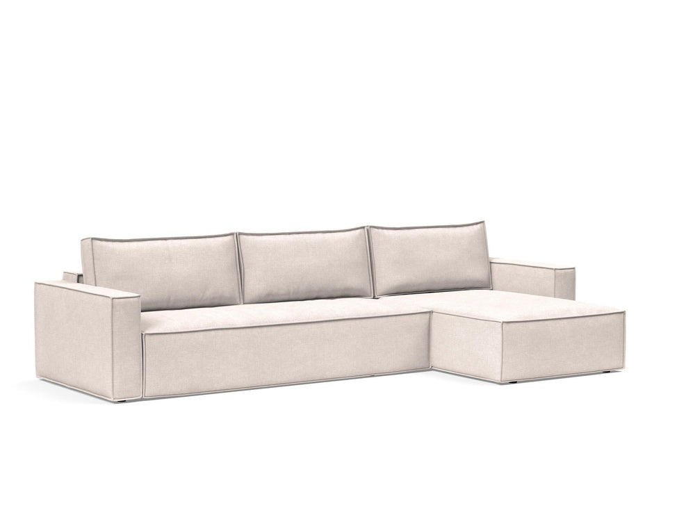 NEWILLA SOFA BED W/LOUNGER, 57"X118" W/STANDARD ARM RESTS