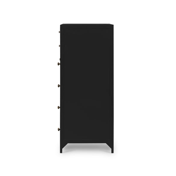 Belmont 8 Drawer Tall Dresser In Black
