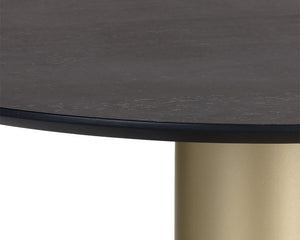 Monaco Coffee Table - Gold - Light Grey Marble / Charcoal Grey