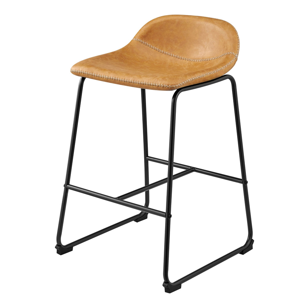 Leighton KD PU Counter Stool, Vintage Cedar