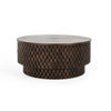 Norwood Solid Wood Round Coffee Table with Storage