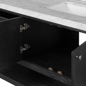 Anthem Double Vanity - Black Wash Oak Veneer