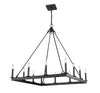 Barclay 12 Light Chandelier in Matte Black Finish