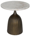 Samuel Side Table, Aged Brass