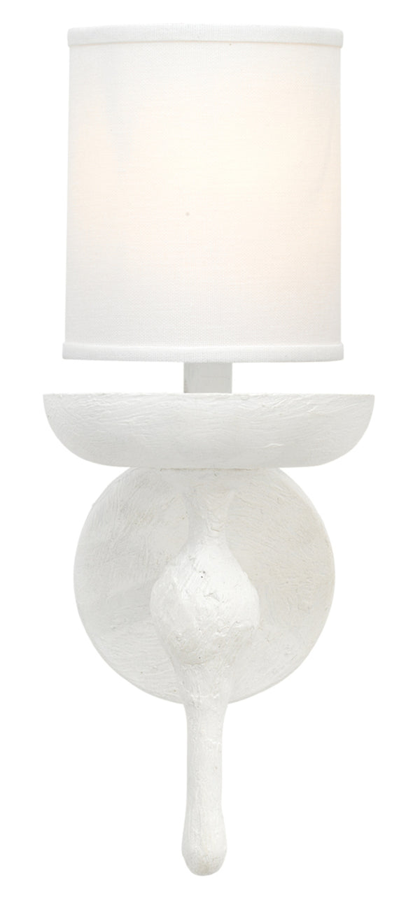 Concord Wall Sconce, White Plaster