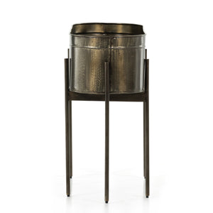 Jed Large Planter In Weathered Brass