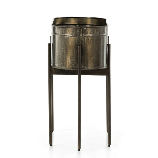 Jed Large Planter In Weathered Brass