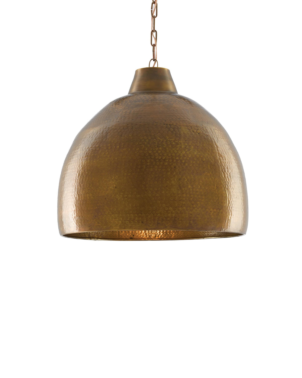 Earthshine Brass Large Pendant In Vintage Brass