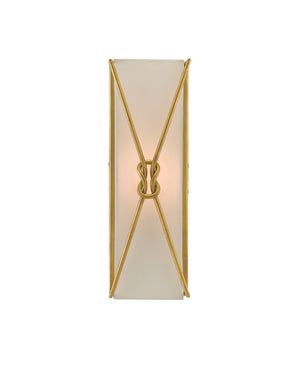 Ariadne Large Wall Sconce In Contemporary Gold Leaf