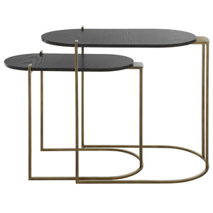 Aztec Wood Nesting Tables, Set/2